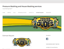 Tablet Screenshot of housewashingdudes.com